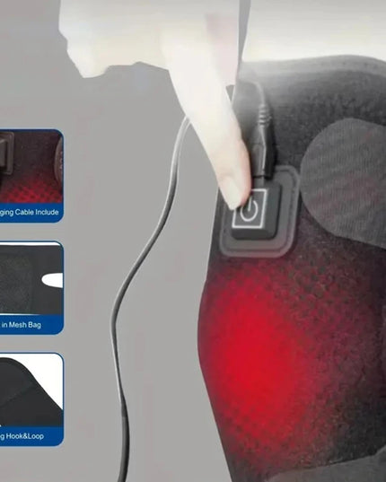 Electric knee heating pad - A USB-powered warming knee strap, suitable for joints, with adjustable heating band, ideal for daily