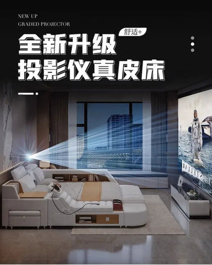 Comforter Mattresses Double Bed Luxury Organizer Bedframe Headboards Double Bed Bedroom Smart Camas De Dormitorio Furniture Home