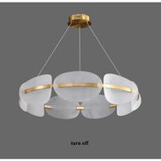 Modern leaf chandelier luxury designer Acrylic ring light Dining Room Home Bedroom Kitchen Hanging Lights Decor sofa living room