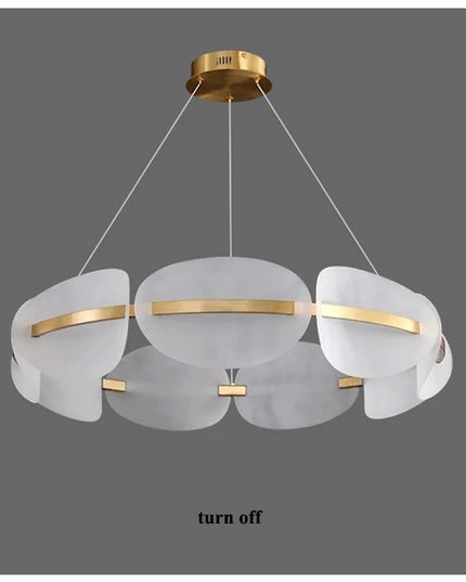 Modern leaf chandelier luxury designer Acrylic ring light Dining Room Home Bedroom Kitchen Hanging Lights Decor sofa living room