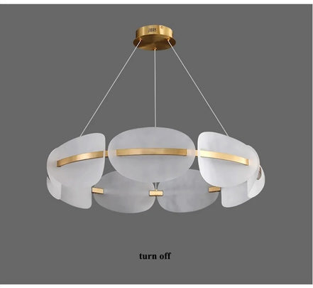 Modern leaf chandelier luxury designer Acrylic ring light Dining Room Home Bedroom Kitchen Hanging Lights Decor sofa living room