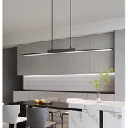 Modern LED Chandelier Featuring Minimalist Linear Panel Design 80/100cm Textured Pendant Light For Dining Rooms Bedrooms  Studie