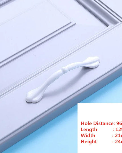 Handles Drawer Cabinet Furniture Kitchen Handles for Cabinet Knob Door Drawer Furniture Kitchen Knob Simplicity Fuji White