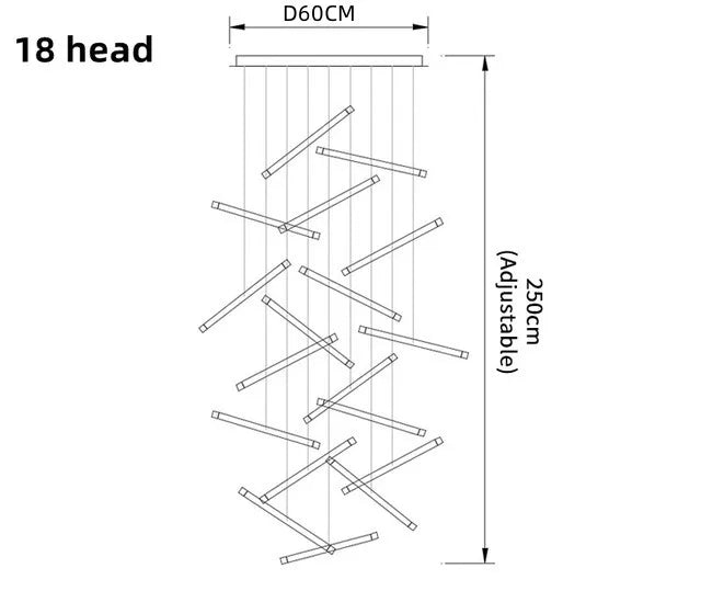 Modern Home Decoration Led Ceiling Chandelier Kitchen Stairs Lighting Lamp Living Room Decor Designer Chandeliers Dining Loft