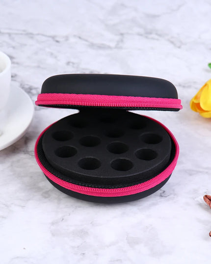 12 Bottles1ml 2ml  Round Essential Oil Storage Bag Essential Oil Organizer Case