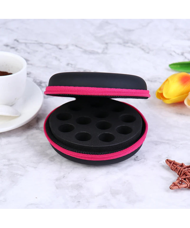 12 Bottles1ml 2ml  Round Essential Oil Storage Bag Essential Oil Organizer Case