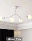 4 Heads White / Not include bulb