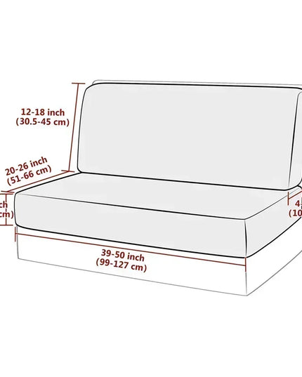 2pcs/set Flowers Printed RV Dinette Cushions Covers Elastic Spandex Sofa Cover Outdoor Camper Car Bench Protector Cover Home