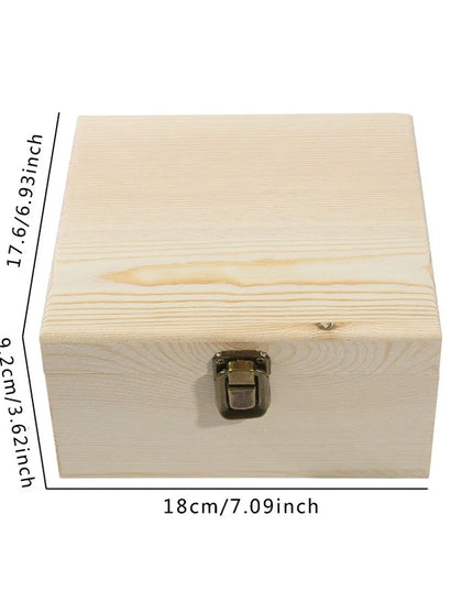Essential Oil Wooden Storage Box 12/25 Slots Carry Organizer Essential Oil Bottles Aromatherapy Container Storage Box Case