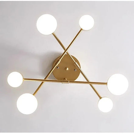 Modern LED Ceiling Chandelier White 6 Heads Hanging Lamp Light  For Ceiling Dining Living Rooms Bedroom Hall Home Decor Fixtures