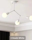 3 Heads White / Not include bulb