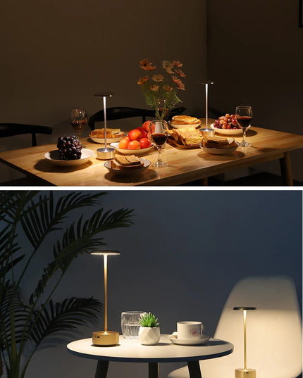 Rechargeable table lamp with warm atmosphere Bar Cafe Restaurant Modern simple decoration LED night light