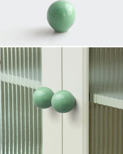 Handles Drawer Cabinet Furniture Kitchen Handles for Cabinet Knob Door Drawer Knob Colour Ceramics Rotundity Single Hole