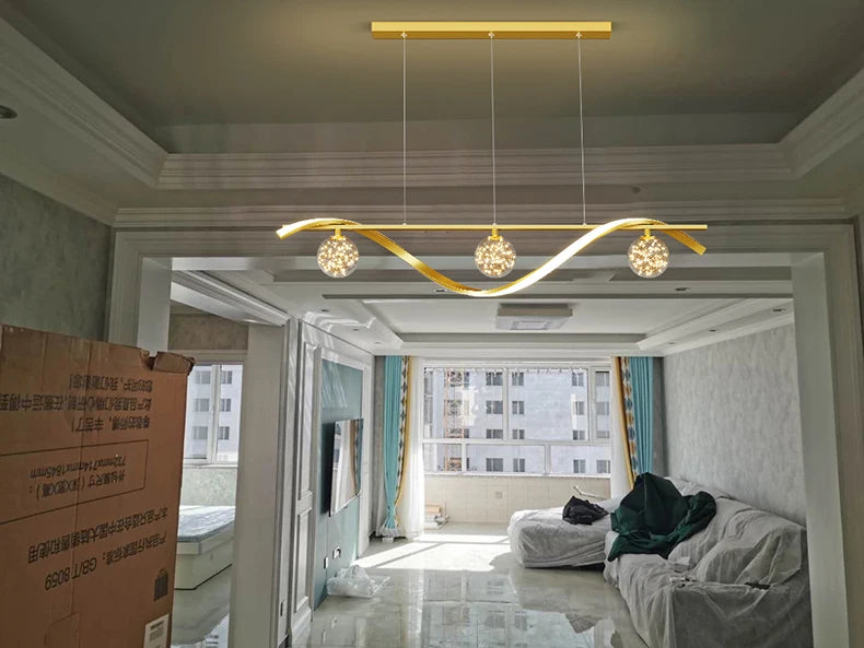 New Modern Led Chandelier For Living Room Dining Room Kitchen Ceiling Pendant Lights Nordic Minimalist Dining Tables Lamps