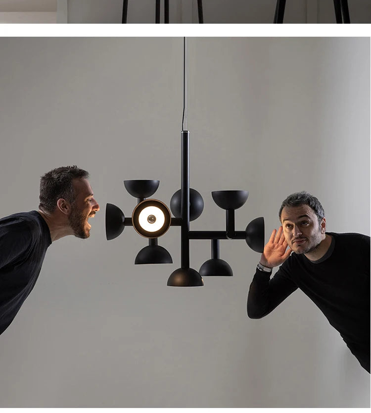 Postmodern chandelier Restaurant Creative danish designer light  Living Room Simple LED Indoor bedroom aesthetic lights