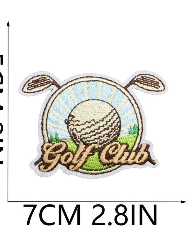GOLF Emblem Clothing Accessories Badge Sticker Embroidered Embroidery Sticker Iron-on Patches