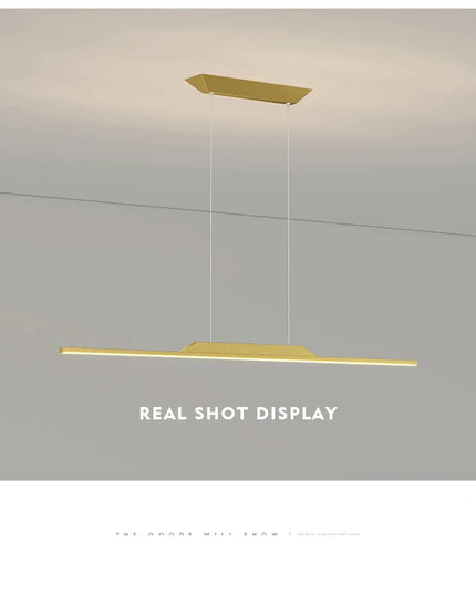 Modern LED Chandelier for Dining Room Kitchen Bar Living Bedroom Ceiling Pendant Lamp Black Simple Design Chandelier Light