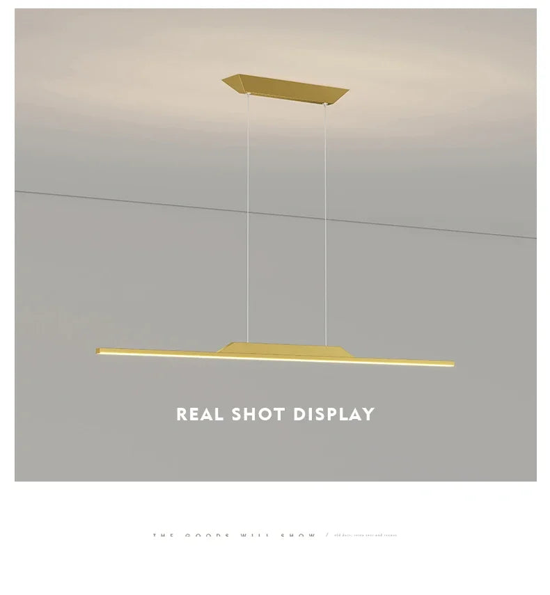 Modern LED Chandelier for Dining Room Kitchen Bar Living Bedroom Ceiling Pendant Lamp Black Simple Design Chandelier Light