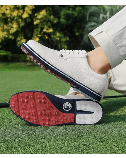 Golf Shoes For Men 2024 New White Professional Waterproof Non-slip Spikeless Outdoor Leisure Walking Training Golfer Sneakers