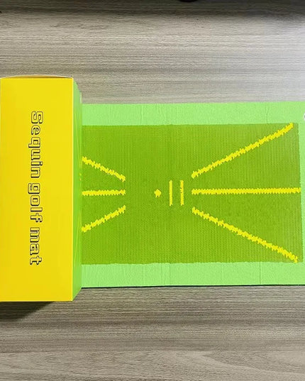 Golf Auxiliary Training Mat for Swing Correction Training Mat Hitting Direction Path Mat Practice Mat Tools Beginner Accessories