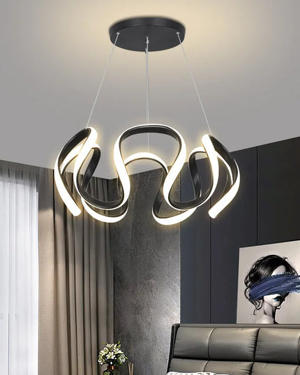 Modern Stylish Lustre LED Chandelier Art Design Pendant Light Living Kitchen Ceiling Lamps Home Room Decoration Lighting Fixture