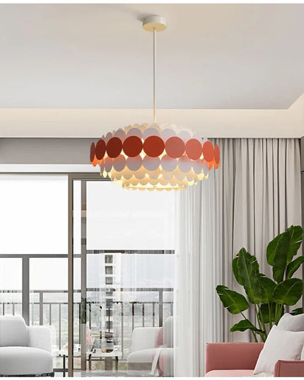 Modern Creative Dining Room Chandelier LED Colorful Hanging Light Bedroom Home Indoor Minimalist Living Room Pendant Lights