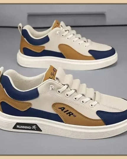 New Men's Shoes Leather Fashion Low-top Men's Casual Trendy Shoes Running Sports