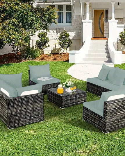Outdoor Tropical Print Sofa Cushion Covers - Non-Slip Furniture Protectors, Replacement for Individual Seat Cushions
