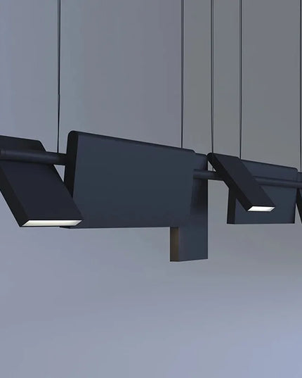 Modern danish Chandelier Design Rotatable Black Led minimalist light Dining Room Decor Led Lamp Bar Loft coffee tables lights