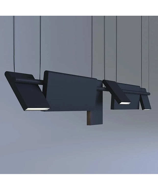 Modern danish Chandelier Design Rotatable Black Led minimalist light Dining Room Decor Led Lamp Bar Loft coffee tables lights