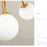 Modern Global Led Chandelier Kitchen Restaurant Living Room Pendant Lamp Organic Glass Acrylic Artificial Satellite Decor Lights