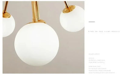 Modern Global Led Chandelier Kitchen Restaurant Living Room Pendant Lamp Organic Glass Acrylic Artificial Satellite Decor Lights