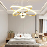 Modern led dining room chandeliers simple ring chandelier living bedroom Lights home indoor lighting decorative Pendant Lamps