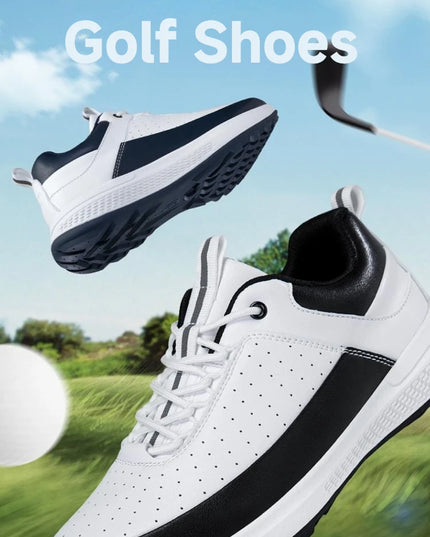 Men's Lightweight Golf Shoes-Breathable Sports Casual Shoes, Lace-Up Design, Non-Slip Rubber Sole-Universal in All Seasons