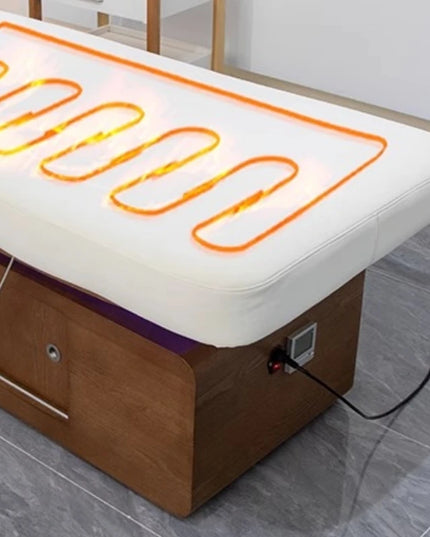 Esthetician Beauty Massage Tables Comfort Tattoo Face Wooden Massage Tables Gua Sha PU Leather Furniture Mát-xa Giường MHAMC