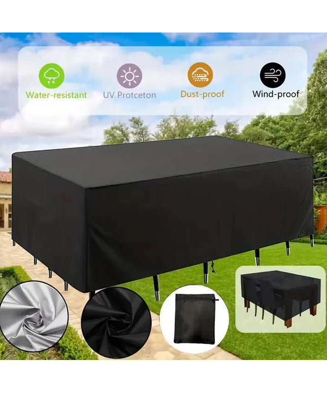 Terrace Patio Furniture Cover Waterproof 210d Furniture Cover, Suitable For Outdoor Sofa Set