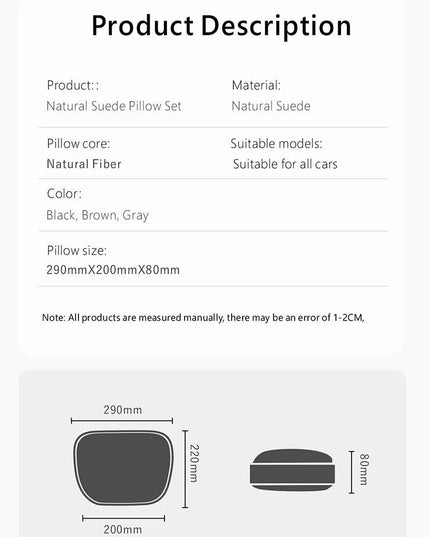 OASATE New 2.0 Car Headrest Neck Pillow Support Seat / Maybach Design S Class Soft Universal Adjustable Car Neck Waist Pillows