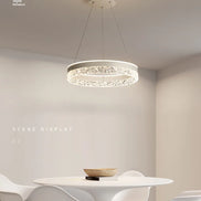 Modern LED Chandelier For Living Room Dining Room Bedroom Study Ring Ceiling Pendant Lamp Lustre Room Decorative Lighting Lamp