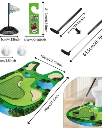 A Set of Five Toilet Golf Balls, A Fun and Leisure Golf Ball Set for The Toilet, Perfect As A Gift for Dad or Boyfriend.