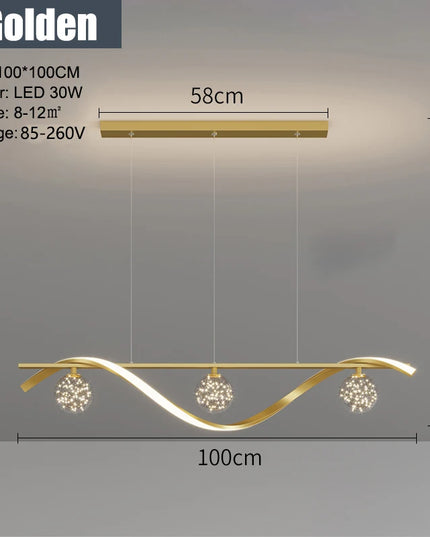 Modern LED Chandelier for Living Room Dining Room Glass Ball Kitchen Lamp Home Decor Lighting Novelty Nordic LED Hanging Lights