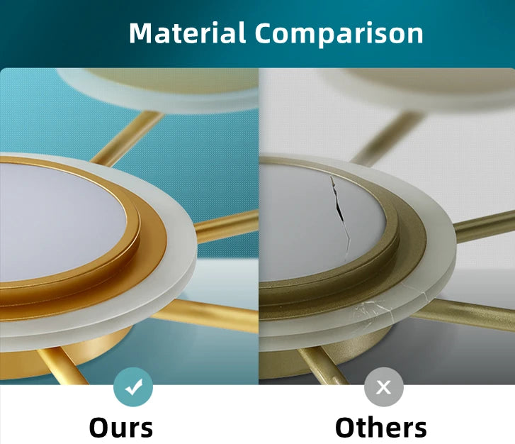 Modern Led Chandelier Gold Aluminum Luxury Pendant Lights For Living Room Bedroom Study Room K9 Crystal Decorative Lamps 90-260V