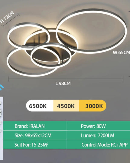 Modern LED Ceiling Chandelier Lighting For Home Living Study Room Bedroom Dimmable Ceiling lamp Indoor Lighting decoration Lamps