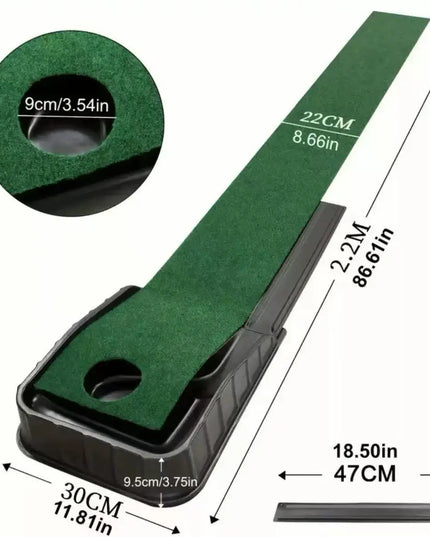 Putting Mat:Perfect Your Golf Skills with Realistic Home Practice - Improve Your Putting Stroke, Lower Your Scores, and Enjoy