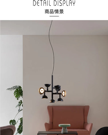 Postmodern chandelier Restaurant Creative danish designer light  Living Room Simple LED Indoor bedroom aesthetic lights