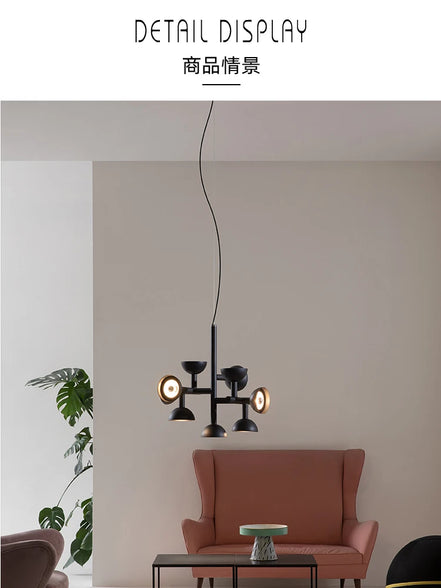 Postmodern chandelier Restaurant Creative danish designer light  Living Room Simple LED Indoor bedroom aesthetic lights