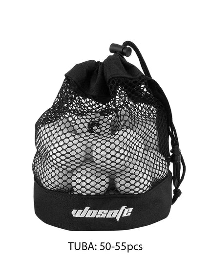 1pc  Black Golf Ball Pouch Bag, with High Quality Mesh Nylon and Hanging Plastic Clip,Convenient To Hang On Golf Bag