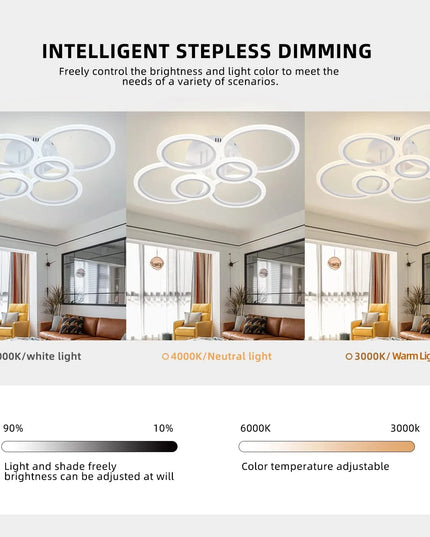 Modern LED Chandelier Home Lighting Ring Ceiling Mount Chandelier Living Room Bedroom Lighting lustre Ceiling pendant lamp