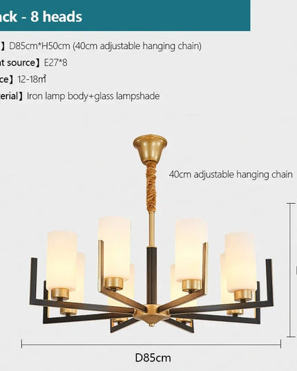 Modern Modern Led Chandelier Nordic Living Room Lamp Retro Simple Dining Room Decoration Iron Art LED Hanging Lamps Pendant Ligh