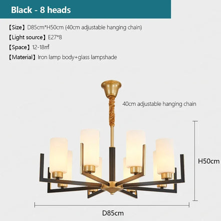 Modern Modern Led Chandelier Nordic Living Room Lamp Retro Simple Dining Room Decoration Iron Art LED Hanging Lamps Pendant Ligh
