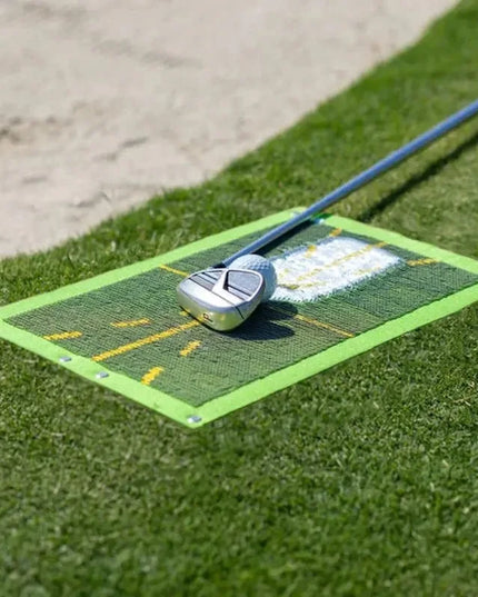 Golf Auxiliary Training Mat for Swing Correction Training Mat Hitting Direction Path Mat Practice Mat Tools Beginner Accessories